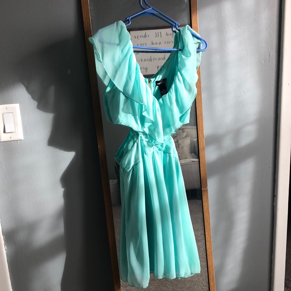Size small green cut out dress